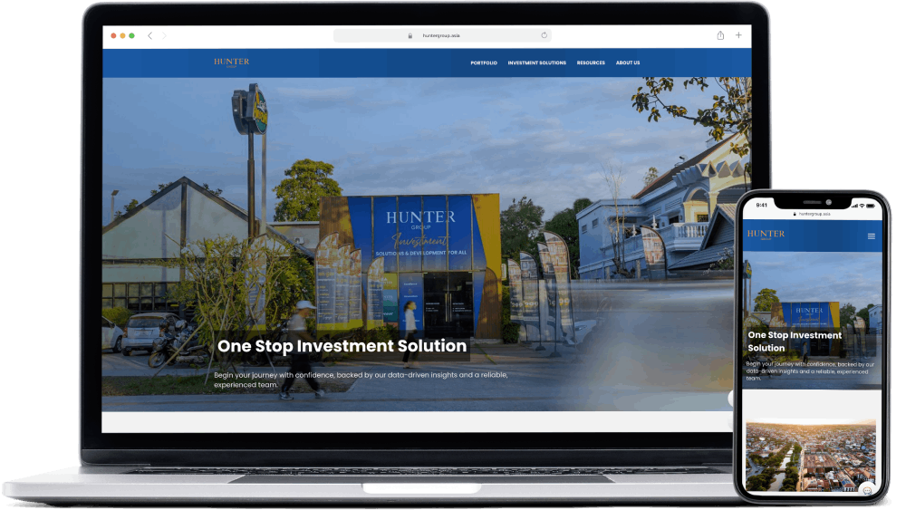 Screenshot of project: Real Estate Group Website