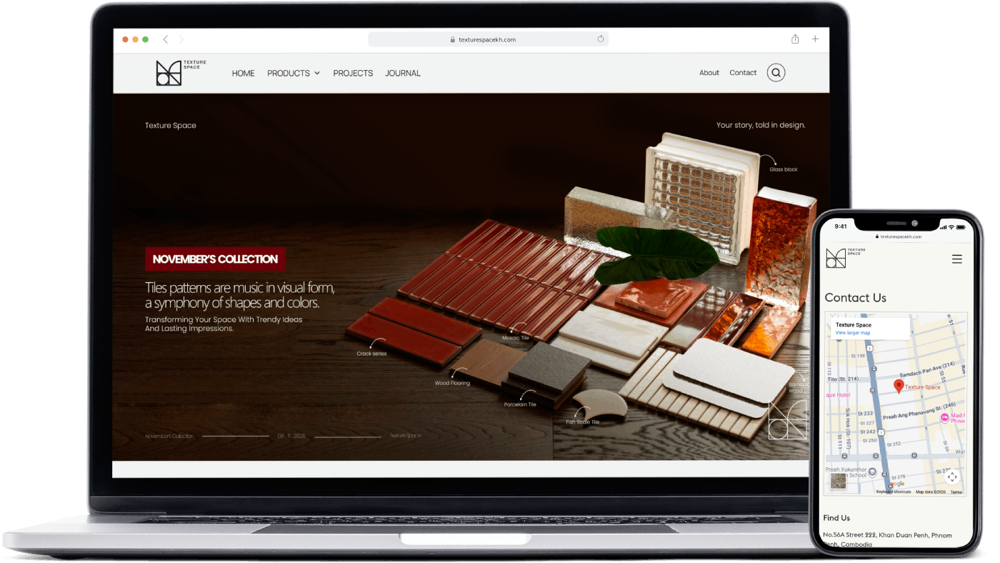 Screenshot of project: Building Materials Store Website